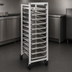 Thumbnail image #4 for New Age Full-Size Steam Table Pan Rack, End-Loading, Open Sides, 10-Pan Capacity