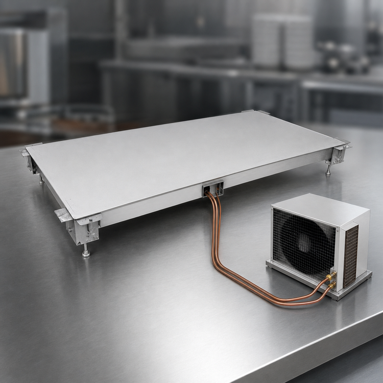 Product image #3 for Hatco 48-Inch Undermount Cold Shelf with 15-1/2-Inch Usable Shelf Depth for Remote Refrigeration