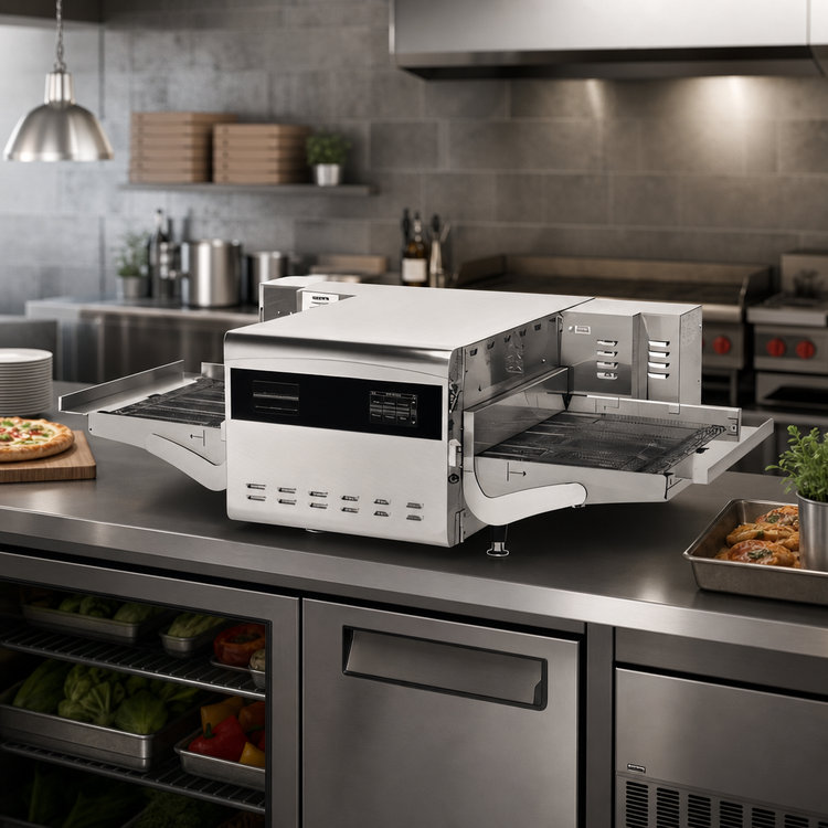 Product image #4 for Ovention Shuttle S2600 Ventless Countertop Rapid Cook Impingement Oven with Dual Shuttle Zones
