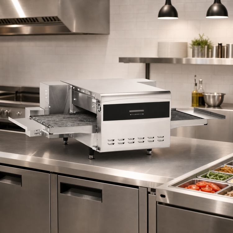Product image #4 for Ovention Conveyor C2000 Ventless Rapid-Cook Countertop Conveyor Oven