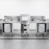 Thumbnail image #3 for Glastender GT-18+2-78R Side-To-Side Pass-Thru Glasswasher Station with Left and Right Drain Tables