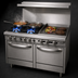 Thumbnail image #3 for Southbend S-Series 48-Inch Gas Restaurant Range with 2 Open Burners, 36-Inch Griddle, Standard Oven, and Cabinet Base