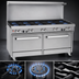Thumbnail image #3 for Southbend Ultimate 60-Inch Gas Restaurant Range with 8 Burners, Standard Oven, and Cabinet Base