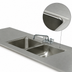Thumbnail image #3 for Advance Tabco Double Bowl Welded Sink Table Top with 30 x 20 x 14 Inch Bowls