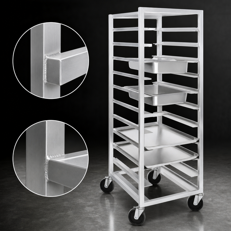 Product image #3 for Channel UTR-20 Standard Series Aluminum Bun Pan / Steam Table Pan Rack, End-Load, 20-Pan Capacity