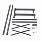 Thumbnail image #3 for Metro SmartLever SM762142-KIT Stationary Cantilevered Shelving Starter Kit, 42"W x 21"D Shelves, 76-3/8"H, Steel