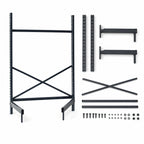 Thumbnail image #3 for Metro SmartLever SM862454-KIT Stationary Cantilevered Shelving Starter Kit, Steel, 86"H, for 54"W x 24"D Shelves
