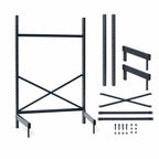 Thumbnail image #3 for Metro SmartLever SM761848-KIT Cantilevered Shelving Starter Base Kit, 48"W x 18"D Shelf Compatibility, 76-3/8"H, Epoxy-Coated Steel