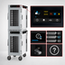 Thumbnail image #4 for Metro HotBlox Narrow 16-Pan Dual-Cavity Pass-Thru Mobile Insulated Holding Cabinet, Digital Touchscreen, Clear Front/Solid Rear Doors