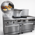 Thumbnail image #3 for Vulcan Endurance 72-Inch Commercial Gas Restaurant Range with 24-Inch Manual Griddle, 24-Inch Charbroiler, Standard Oven and Convection Oven Base