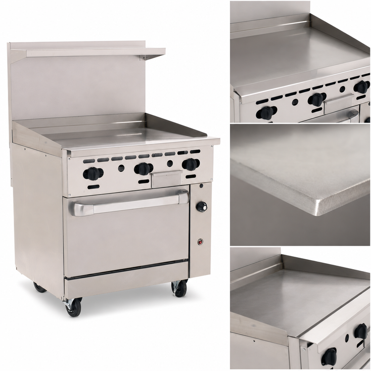 Product image #3 for Vulcan Endurance 36-Inch Gas Restaurant Range with Griddle and Standard Oven