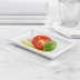 Thumbnail image #3 for American Metalcraft 6-5/8-Inch Rectangular White Melamine Mini Serving Plate