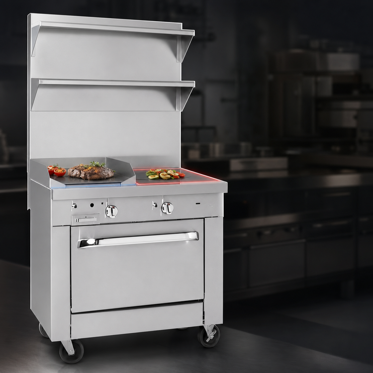 Product image #3 for Southbend Platinum 32-Inch Heavy Duty Gas Range with 16-Inch Hot Top, 16-Inch Griddle, and Standard Oven