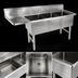 Thumbnail image #3 for John Boos B-Series 3-Compartment Freestanding Sink with Left Drainboard, 70-3/16 Inch Wide, Stainless Steel