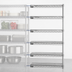 Thumbnail image #3 for EagleGard 5-Tier Add-On Wire Shelving Unit, 24-Inch W x 18-Inch D x 74-Inch H