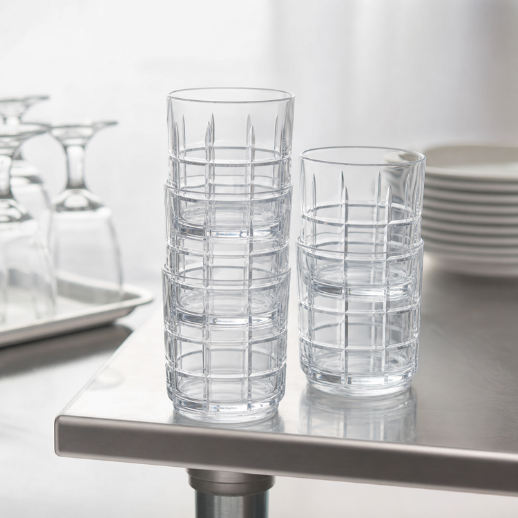 Product image #4 for American Metalcraft Sanibel Stackable Tritan Rocks Glass, 8 oz, Clear