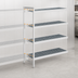 Thumbnail image #3 for Fermostock 4-Tier Polymer Shelving Expansion Unit, 26 x 14 x 83 Inches, Gray