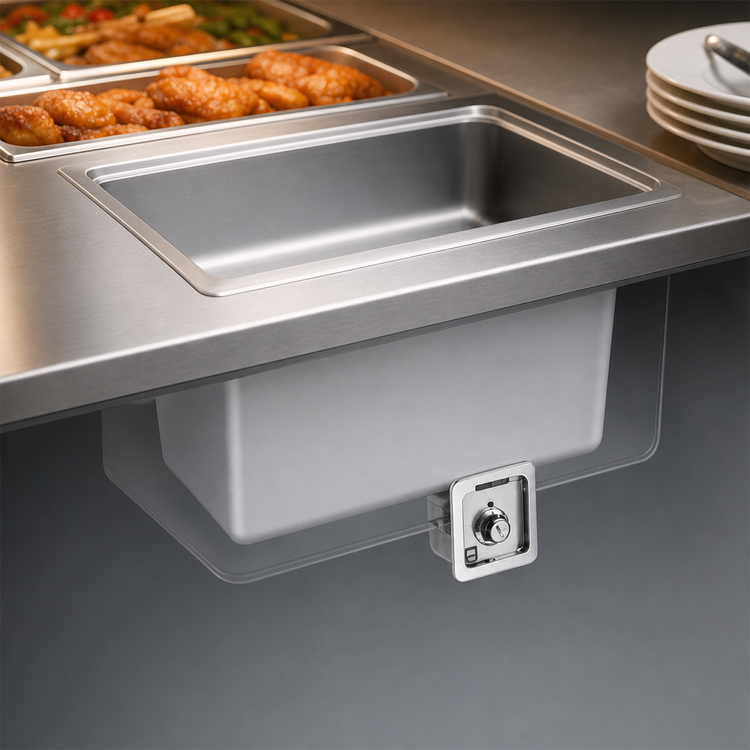 Product image #3 for Wells BMW-206RTDU Built-In Electric Hot Well Food Warmer with Drain, 12 x 20 Pan Opening