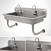Thumbnail image #3 for Advance Tabco Multiwash Wall Mounted Hand Wash Sink with 2 Electronic Faucets, 40 Inch Wide