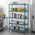 Thumbnail image #3 for EagleGard 5-Tier Stationary Starter Wire Shelving Unit, 30W x 24D x 74H, Blue-Green Hybrid Epoxy Finish