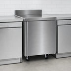Thumbnail image #3 for Delfield ST4527NP 27-Inch One-Door Front-Breathing Self-Contained Stainless Steel Freezer Base with 4-Inch Backsplash