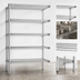 Thumbnail image #3 for Eagle Group 5-Tier Add-On Wire Shelving Unit, 60-Inch W x 24-Inch D x 86-Inch H, Stainless Steel Finish