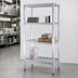 Thumbnail image #3 for New Age T-Bar Series Cantilevered Shelving Unit, 4-Tier, 48 x 20 x 72 Inches, Aluminum