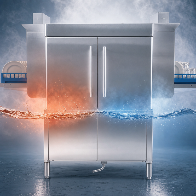 Product image #3 for Jackson RackStar 44CS Single-Tank High-Temperature Steam-Heated Conveyor Dishwasher