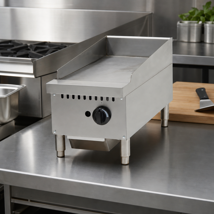 Product image #3 for Serv-Ware 12-Inch Single-Burner Manual Gas Griddle, Natural Gas