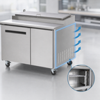 Thumbnail image #3 for Arctic Air APP48R 47.5-Inch One-Section Refrigerated Pizza Prep Table, 12 Cu. Ft., Stainless Steel, 1 Door