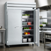 Thumbnail image #4 for Howard-McCray SR Series 48 Cu. Ft. Two-Section Reach-In Refrigerator with Solid Doors