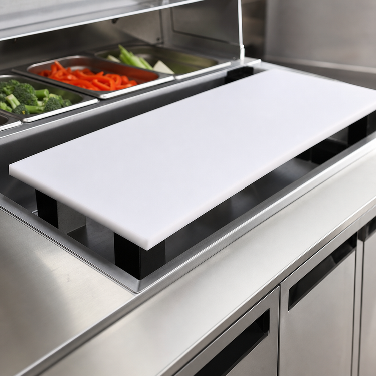 Product image #3 for John Boos Reversible High-Density Polyethylene Steam Table Cutting Board, 84 x 12 x 3/4 Inch