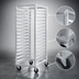 Thumbnail image #3 for Carter-Hoffmann 20-Tray End-Loading Fixed Angle Aluminum Pan Rack for 18