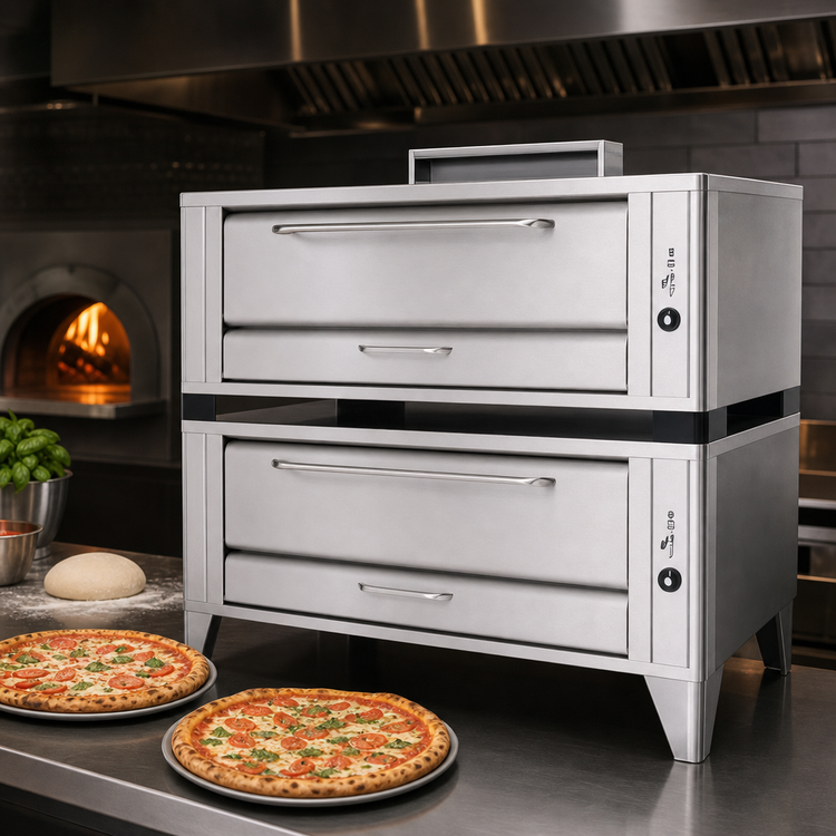 Product image #3 for Blodgett 1060 DOUBLE Double-Deck Gas Pizza Oven, 60-Inch x 37-Inch Deck Interior