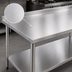Thumbnail image #3 for Eagle Budget Series 72-Inch x 24-Inch 430 Stainless Steel Work Table with Rear Upturn and Adjustable Undershelf