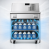 Thumbnail image #3 for Atosa Single-Sided Forced-Air Refrigerated Milk Cooler Cart, 8-Crate Capacity, Stainless Steel, 115V