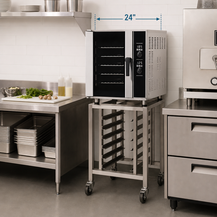 Product image #3 for Moffat Turbofan E33D5 24-Inch Wide Half-Size Electric Convection Oven, 5 Half-Size Sheet Pan Capacity, Digital Controls