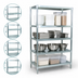 Thumbnail image #3 for BK Resources 55-Inch Wide x 24-Inch Deep x 72-Inch High Dry Storage Shelving Unit