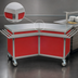 Thumbnail image #3 for Director's Choice Inside Mitered Corner Transition Utility Station with 16-Gauge 304 Stainless Steel Top and Mobile Open Base