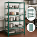 Thumbnail image #3 for Quantum Stationary 5-Shelf Wire Shelving Starter Kit, 48 x 24 x 54 Inches, Green Epoxy