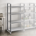Thumbnail image #3 for Cambro Camshelving Elements XTRA 4-Tier Stationary Starter Polymer Shelving Unit, 42-Inch Wide x 24-Inch Deep x 64-Inch High, Speckled Gray