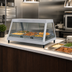 Thumbnail image #3 for Hatco Glo-Ray Full-Service Countertop Hot Food Display Case, 3-Pan Single Shelf, See-Thru