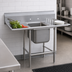 Thumbnail image #3 for Advance Tabco Regaline 1-Compartment Stainless Steel Sink with Left and Right Drainboards