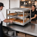 Thumbnail image #3 for Hatco Glo-Ray® Countertop Pass-Thru Pizza Warmer with Double Slant Shelves and Incandescent Lighting, 48 Inches x 24 Inches Deep