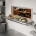 Thumbnail image #3 for BK Resources Stainless Steel Pass-Through Shelf, 96 Inch W x 18 Inch D, 5 Inch Max Wall Thickness
