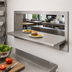 Thumbnail image #3 for BK Resources 72-Inch x 18-Inch Wall-Mounted Pass-Through Shelf, 304 Stainless Steel Top, 5-Inch Max Wall Thickness