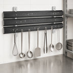 Thumbnail image #4 for Cambro Camshelving® CSWS36EK110 36-Inch Wall-Mounted Utensil Hanger Shelf Extender Kit, Black ABS, 3 Peg Strips, 2 Brackets & 6 Hooks