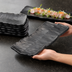 Thumbnail image #4 for Ardesia Kaori Rectangular Black Melamine Platter, 14-1/2 x 6-3/8 Inches, Case of 12