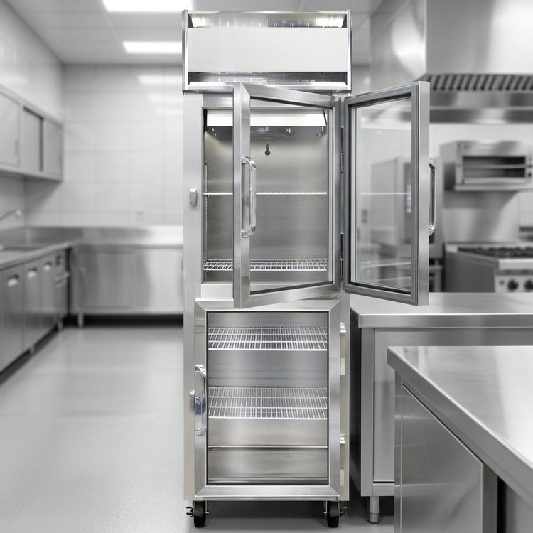 Product image #2 for Continental Refrigerator 1FNSSGDHD One-Section Display Reach-In Freezer with Narrow Half Glass Doors