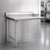 Thumbnail image #3 for Eagle Group 30 x 30 Inch Straight Clean Dishtable, Left-to-Right, 16/430 Stainless Steel Top, 8-Inch Backsplash